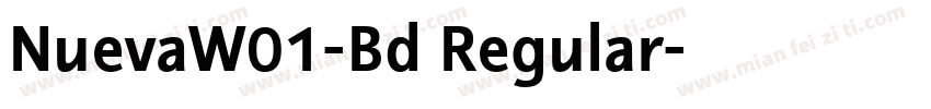 NuevaW01-Bd Regular字体转换